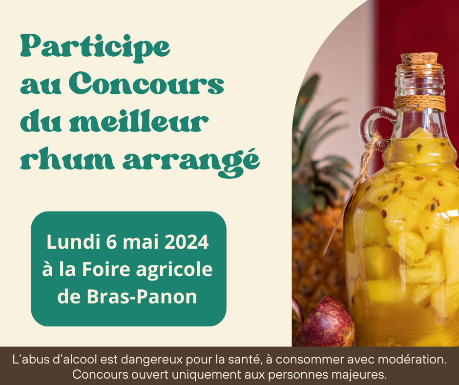 Inscris au concours du meilleur rhum arrangé 2024