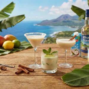 Illustration du cocktail "Punch Coco" avec du Rhum de La Réunion